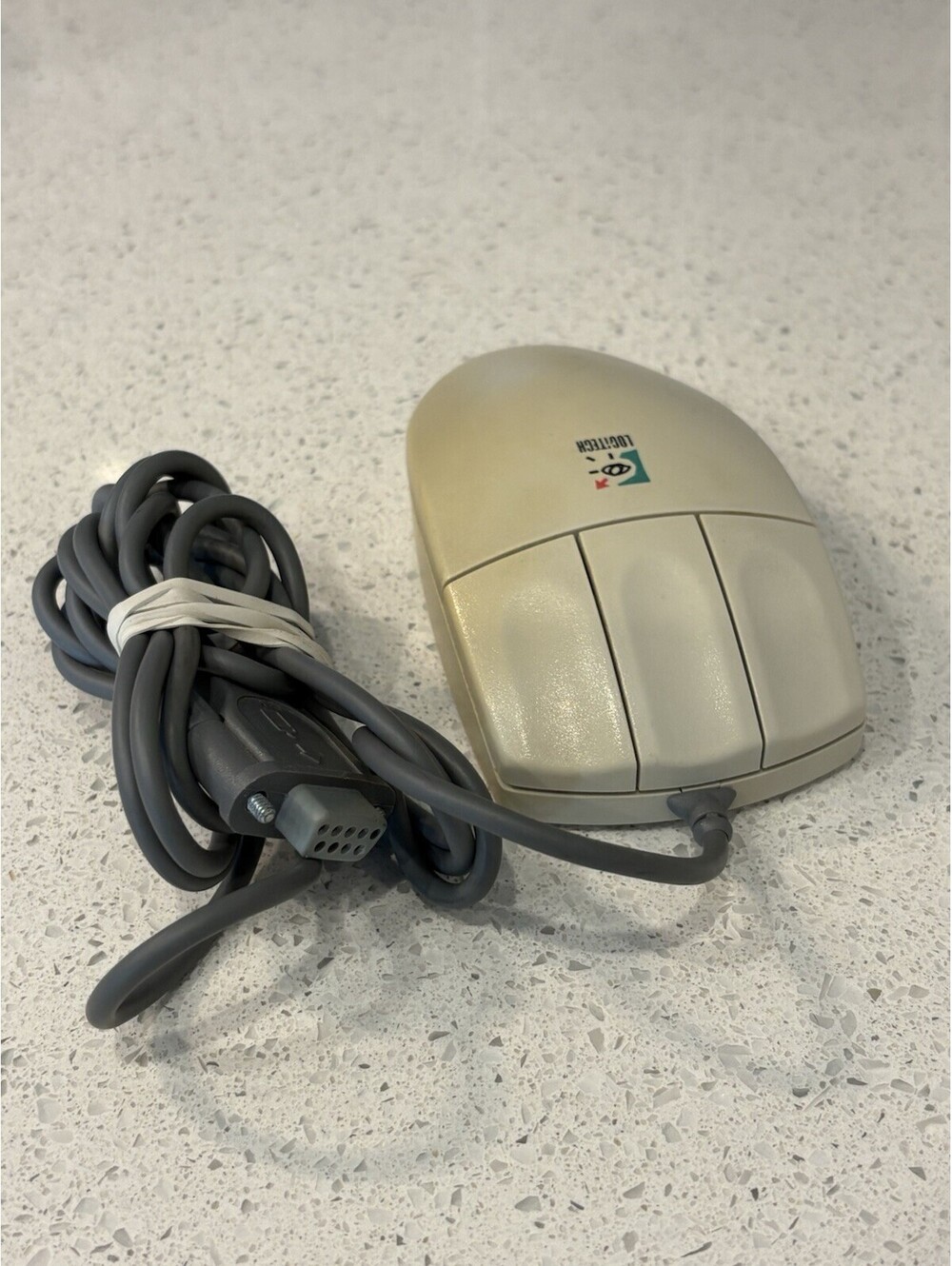 LOGITECH M-M35 3-BUTTON WIRED SERIAL TRACKBALL MOUSE, RETRO GAMING MOUSE